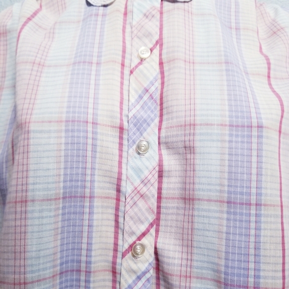 Vintage 80's retro COTTAGECORE prairie pastel shirt top blouse Plus Size - Picture 12 of 12
